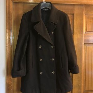 Brown pea coat